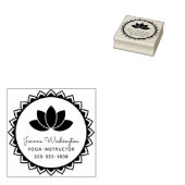 Creëer Uw eigen Lotus Flower Yoga Rubberstempel (Gestempeld)