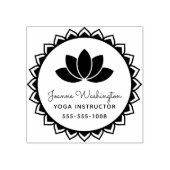 Creëer Uw eigen Lotus Flower Yoga Rubberstempel (Afrduk)