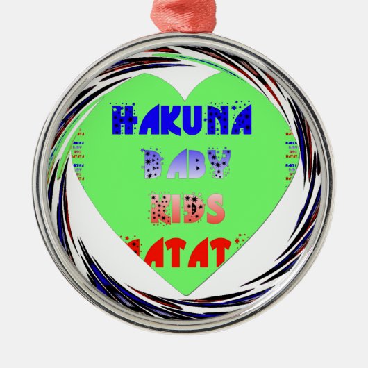 Creëer Uw eigen lumierige Baby van het Kind Metalen Ornament (Voorkant)