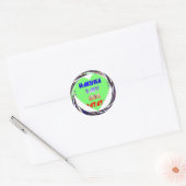 Creëer Uw eigen lumierige Baby van het Kind Ronde Sticker (Envelop)