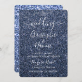 Creëer uw eigen Lux bruiloft glitter print Kaart (Voorkant / Achterkant)