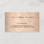 Creëer Uw eigen luxe boetiek Visitekaartje (Achterkant)