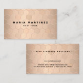 Creëer Uw eigen luxe boetiek Visitekaartje (Voorkant / Achterkant)