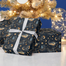 Creëer Uw eigen Maangodin Celestial Cadeaupapier