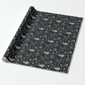 Creëer Uw eigen Maangodin Celestial Cadeaupapier (Uitgerold)