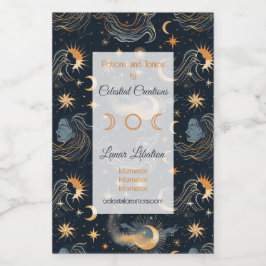 Creëer Uw eigen Maangodin Celestial Wijn Etiket