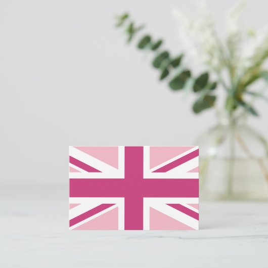 Creëer Uw eigen magenta en netaansluiting Visitekaartje (Staand voorkant)