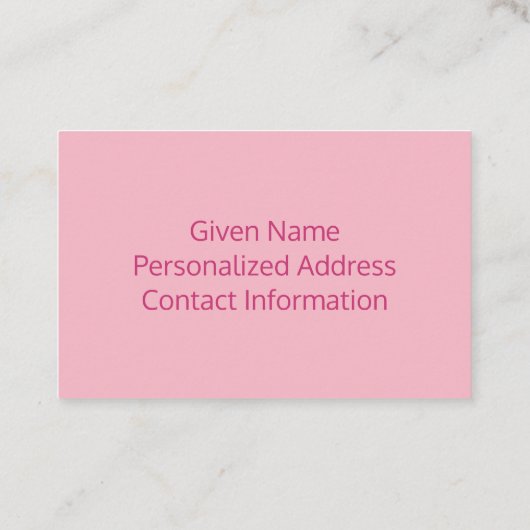 Creëer Uw eigen magenta en netaansluiting Visitekaartje (Achterkant)