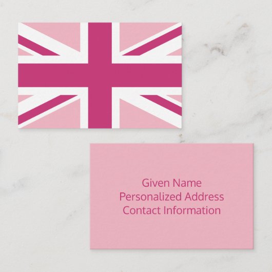 Creëer Uw eigen magenta en netaansluiting Visitekaartje (Voorkant / Achterkant)