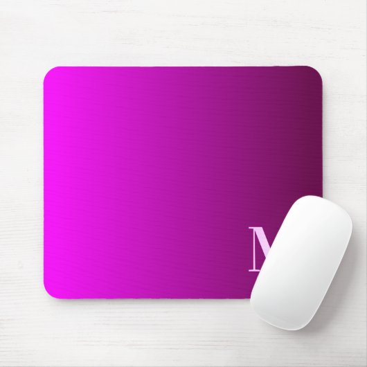 Creëer Uw eigen Magenta Ombre Monogram Muismat (Met muis)