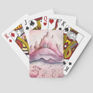 Creëer Uw eigen Magic Castle & Mountains Pokerkaarten