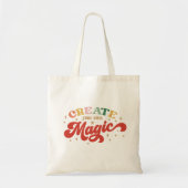 Creëer Uw eigen Magic Grl Pwr Girl Power Tote Bag (Voorkant)