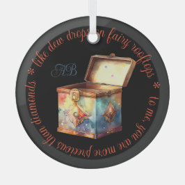 Creëer Uw eigen Magic Memories Tin Box Glas Ornament