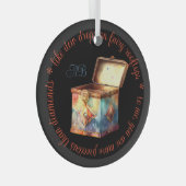 Creëer Uw eigen Magic Memories Tin Box Glas Ornament (Voorkant Rechts)
