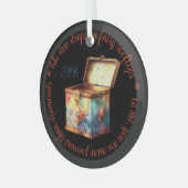 Creëer Uw eigen Magic Memories Tin Box Glas Ornament (Voorkant links)