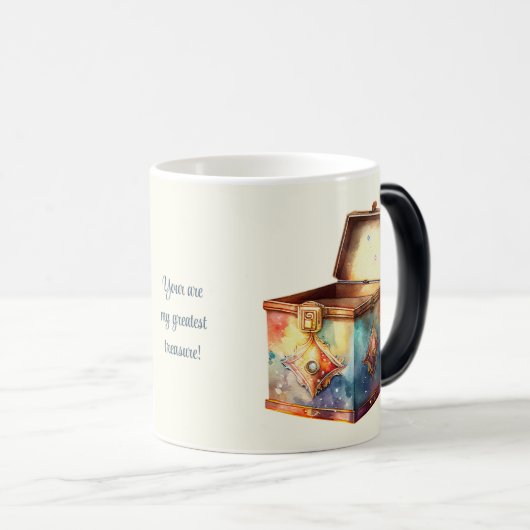 Creëer Uw eigen Magic Memories Tin Box Magische Mok (Voorkant rechts)