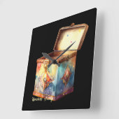 Creëer Uw eigen Magic Memories Tin Box Vierkante Klok (Hoek)