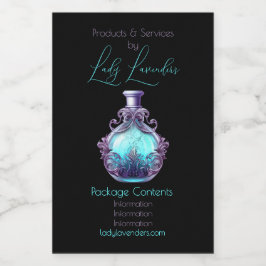Creëer Uw eigen Magic Potion Apothecary Label Voedselcontainer Etiket