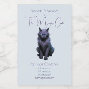 Creëer Uw eigen Magical Black Cat Apothecary Label Voedselcontainer Etiket