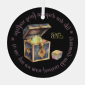 Creëer Uw Eigen Magische Doos & Gem Glas Ornament (Achterkant)