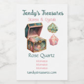 Creëer Uw eigen magische doos & kristallen Wijn Etiket (Enkel label)