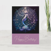 Creëer Uw eigen magische hemelse zeemeerminparadij Feestdagen Kaart (Voorkant)