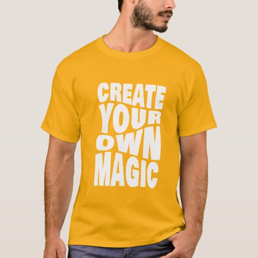 Creëer Uw eigen Magische Inspirerend Citaten T-Shi T-shirt (Voorkant)