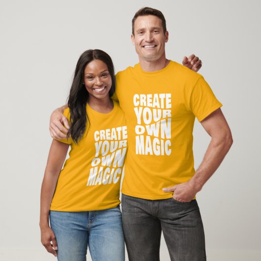 Creëer Uw eigen Magische Inspirerend Citaten T-Shi T-shirt (Unisex)