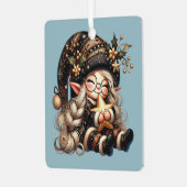 Creëer uw eigen magische kerstkabouter metalen ornament (Voorkant links)