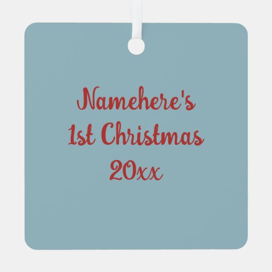 Creëer uw eigen magische kerstkabouter metalen ornament (Achterkant)