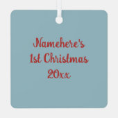 Creëer uw eigen magische kerstkoekjes metalen ornament (Achterkant)