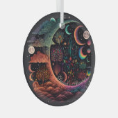 Creëer Uw eigen magische planetaire paradijs Glas Ornament (Voorkant Rechts)