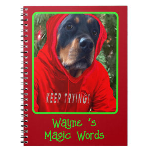 Creëer Uw eigen Magische Rottweiler Notitieboek