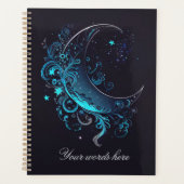 Creëer Uw eigen magische zilveren & blauwe maan Planner (Voorkant)