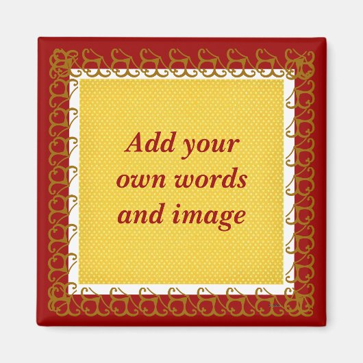 Creëer Uw eigen magneet (cranberry) (Voorkant)