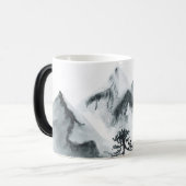 Creëer Uw eigen majestueuze bergen Magische Mok (Voorkant links)