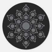 Creëer uw eigen Mandala Classic ronde Sticker (Voorkant)