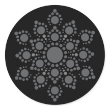 Creëer uw eigen Mandala Classic ronde Sticker