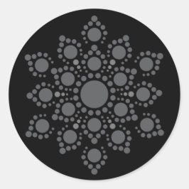 Creëer uw eigen Mandala Classic ronde Sticker