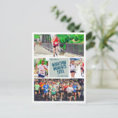 Creëer uw eigen Marathon hardloop foto Briefkaart (Staand voorkant)