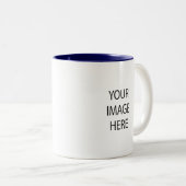 Creëer Uw eigen marine Blue 11 oz Two-Tone Mok (Voorkant rechts)