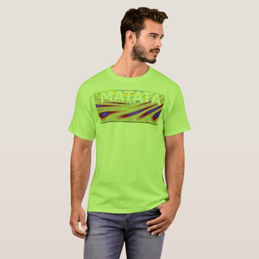 Creëer uw eigen matata Basic T-Shirt Sjabloon (Voorkant volledig)