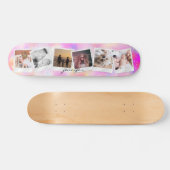 Creëer Uw Eigen Meisje Regenboog Glitter Modern Sc Persoonlijk Skateboard (Horizontaal)