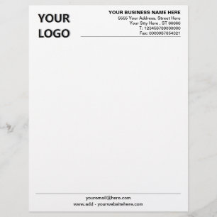 Creëer Uw eigen merk bedrijf Letterhead voorbeeld Briefhoofd