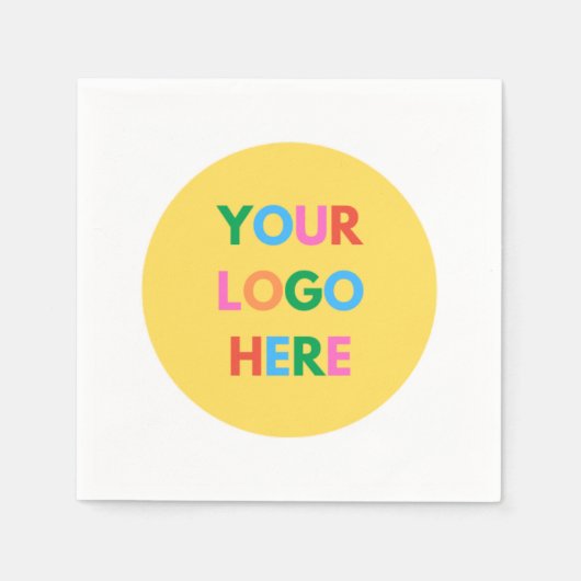 Creëer Uw eigen merk BedrijfsLogo Servet (Voorkant)