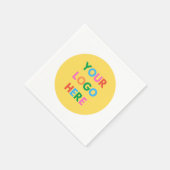 Creëer Uw eigen merk BedrijfsLogo Servet (Hoek)