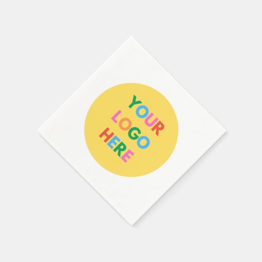 Creëer Uw eigen merk BedrijfsLogo Servet (Hoek)