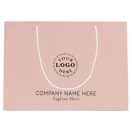 Creëer uw eigen merk Bord roze Groot Cadeauzakje (Voorkant)