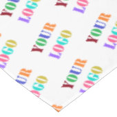 Creëer Uw eigen merk Logo tafelkleed voorbeeld (Gekanteld)