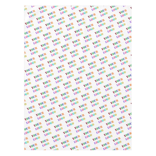 Creëer Uw eigen merk Logo tafelkleed voorbeeld (Voorkant)